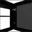 Armoire à pharmacie noire polyvalente avec miroir inclus