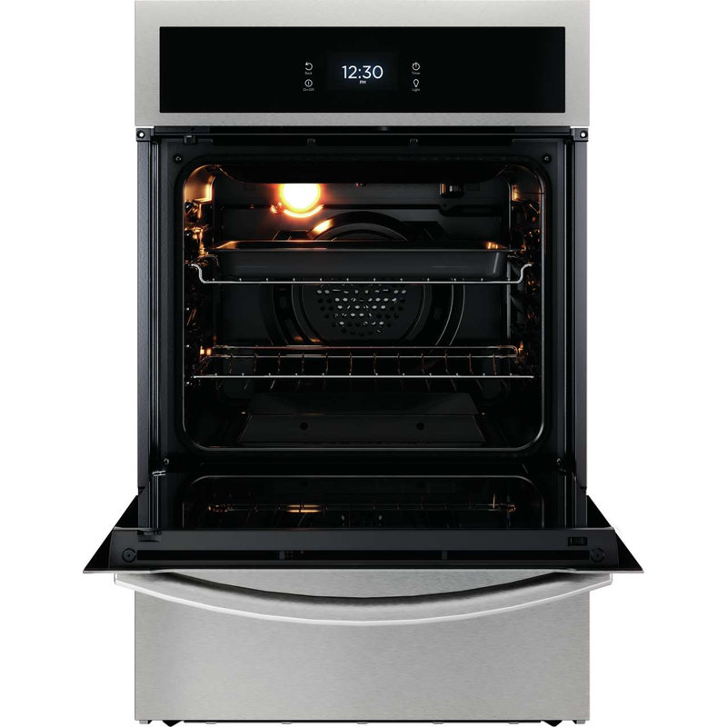 24" Stainless Steel Convection Gas Wall Oven with Self-Cleaning