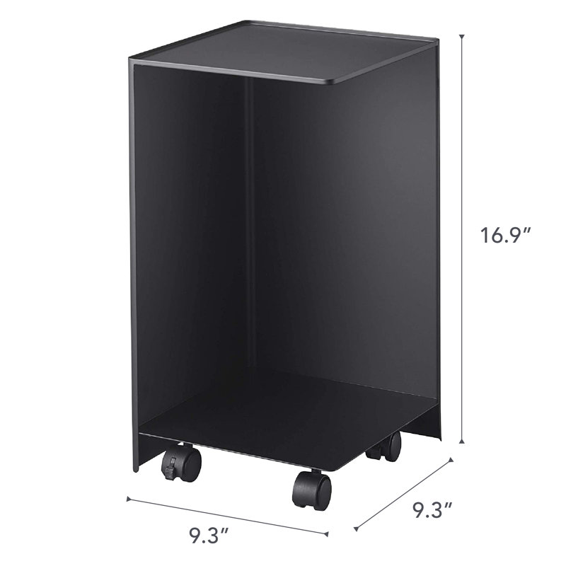 White Steel Rolling Bathroom Organizer with Wheels
