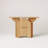 Medieval style solid wood rectangle console table