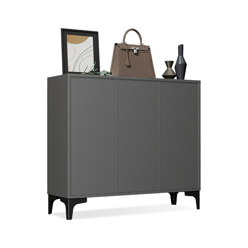 Rangement pour chaussures en alliage d'aluminium noir
