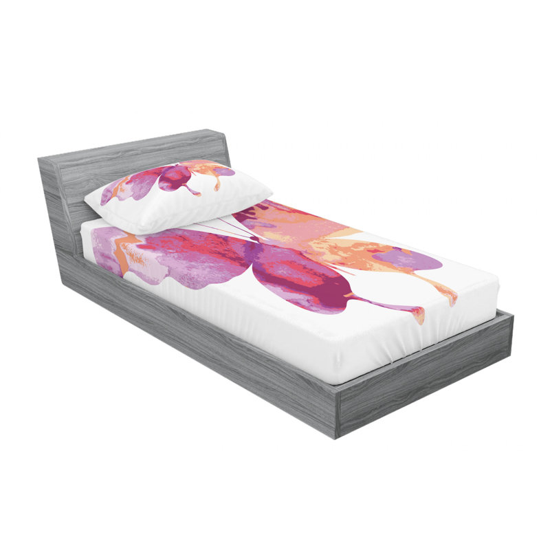 Microfiber Sheet Set, Twin Sheet Set with Fitted Sheet