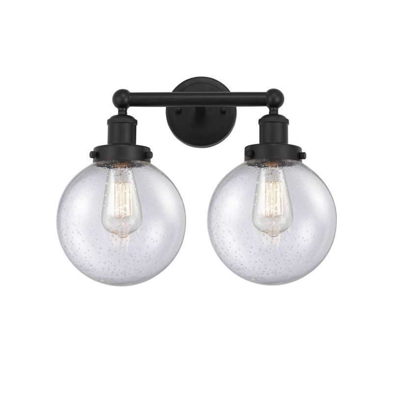 Alphonsa 2 - Light Dimmable Vanity Light, Matte Black, Mercury