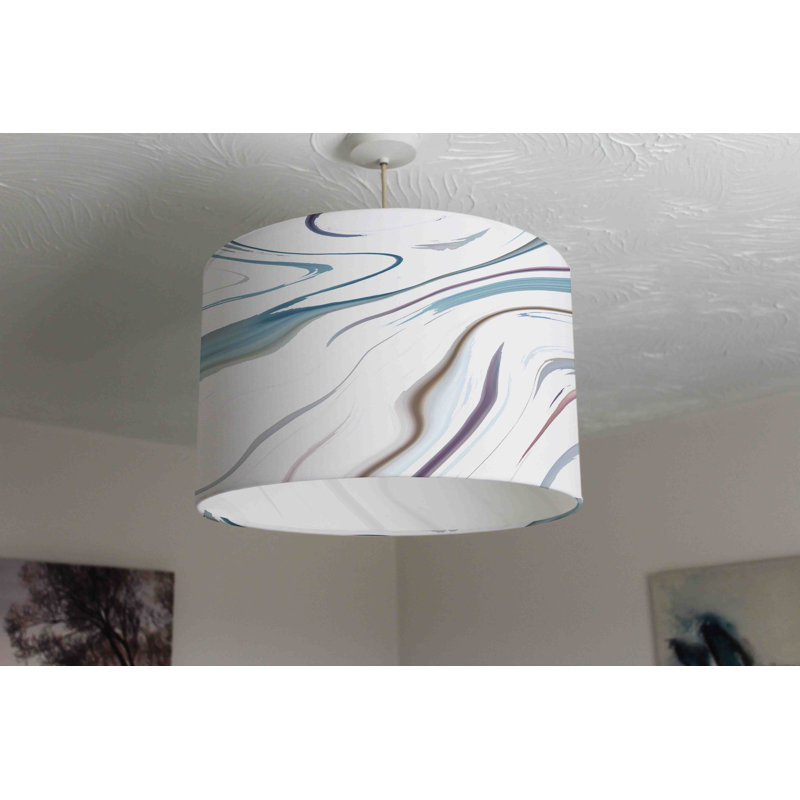 Cotton Drum Pendant Shade ( Uno ), 25cm H x 40cm W x 40cm D