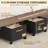 12inch Tall Under Bed Storage XXL 80L, Under Bed Storage Containers with Clear Lids