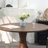 Solid Wood Round Dining Table Dark Walnut Color For 2-8 People-430556572