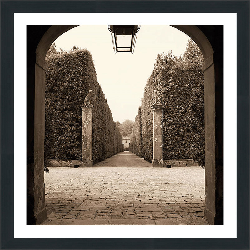 « giardini alain » par alan blaustein,, reproduction de photo encadrée, H 27,5 po x l 27,5 po x P 0,75 po