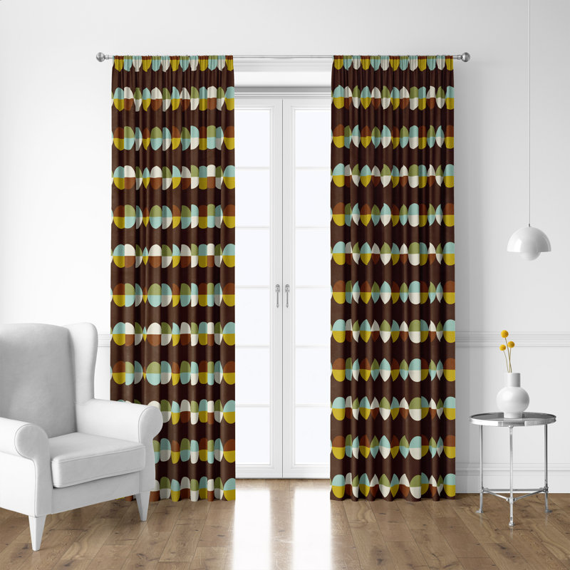 Semi Sheer Curtain Pair, 20" W x 52" L
