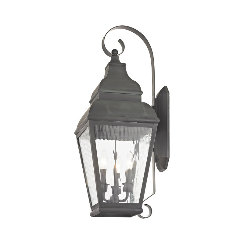 Anousha Solid Brass Wall Light, Charcoal