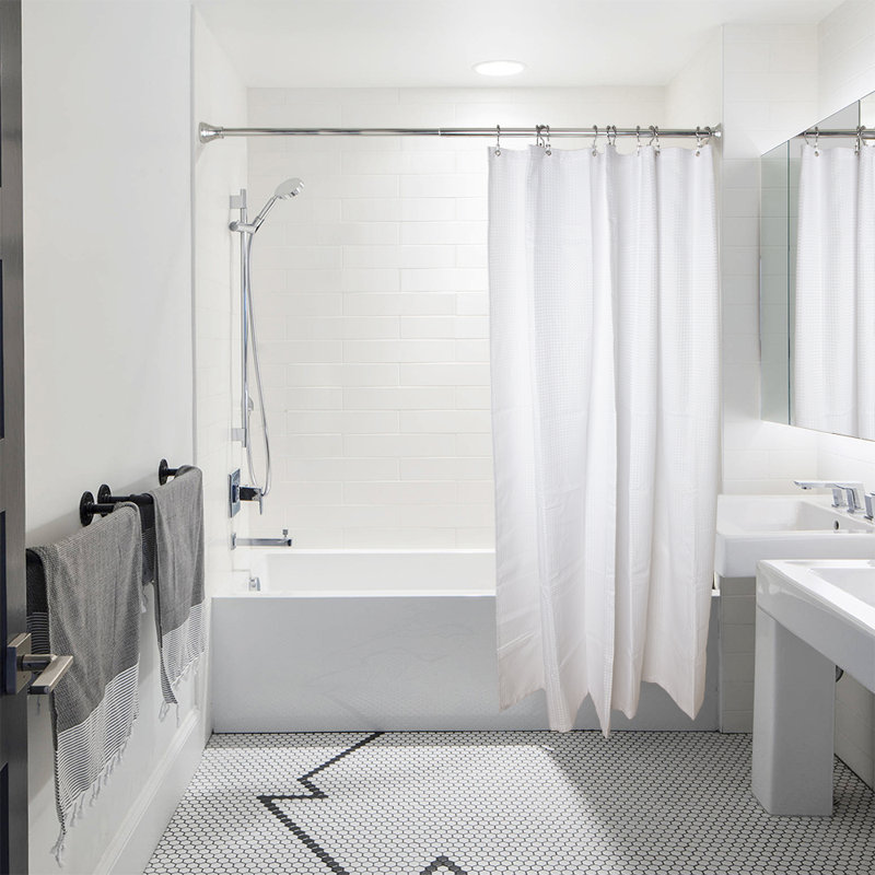 Crochets de rideau de douche Deco, Chrome