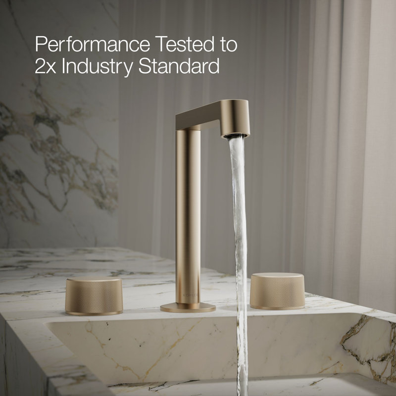 Components™ Bathroom Sink Handles with Oyl Design, Vibrant Brushed Bronze