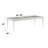 Platinum Finish Dining Table