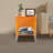 2 Tiers Acrylic Bedside Table With Open Storage Shelf-1640805791