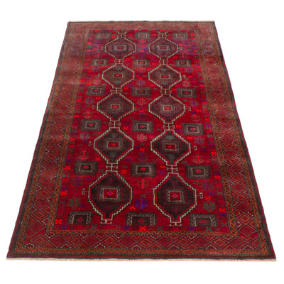 Audryna One-of-a-Kind Runner 4'3" X 8'10" 1990s Runner Wool Area Rug