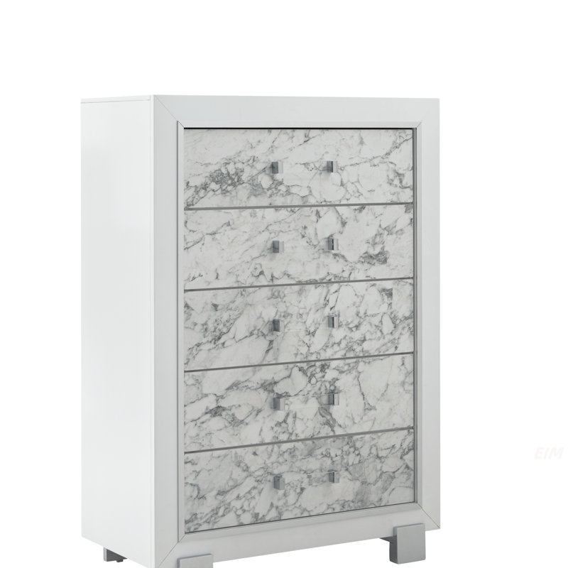 COFFRE BLANC SKYE MARBLE