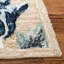 Tapis beige / bleu en laine touffeté à la main Camron-340246850