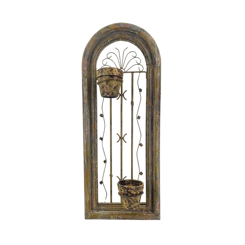 Pot à fleurs suspendu Rustic, Bronze vieilli