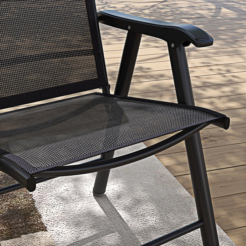 Ensemble de 4 chaises de patio pliantes