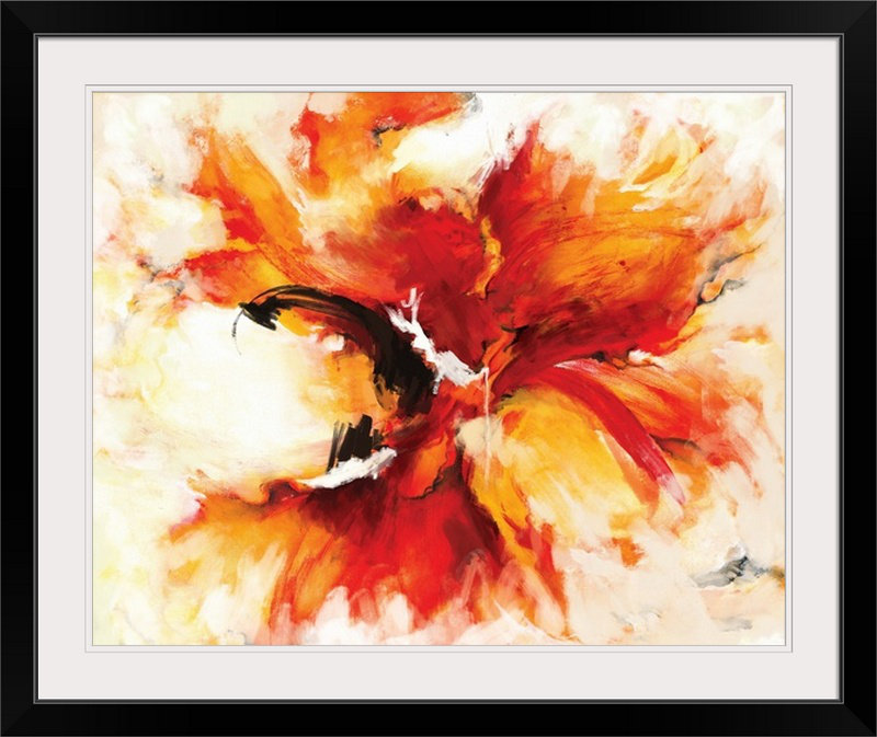 'The Phoenix' Painting Print, 32" H x 38" W x 1" D, Black Frame