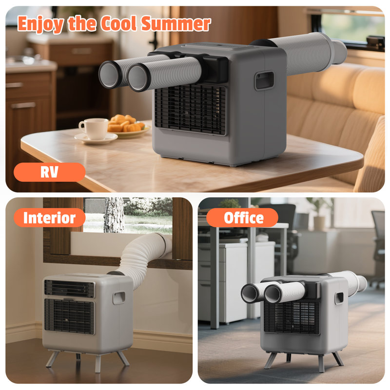 Climatiseur portatif Karinear Climatiseur portatif 3300BTU Climatiseur tente de camping gris 