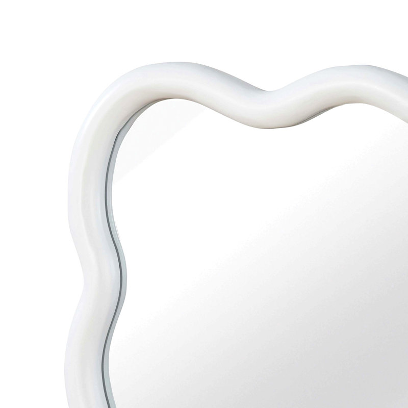 Miroir décoratif de couleur blanche 24 po x 36 po, H 36 po x l 24 po, Blanc, Rectangulaire