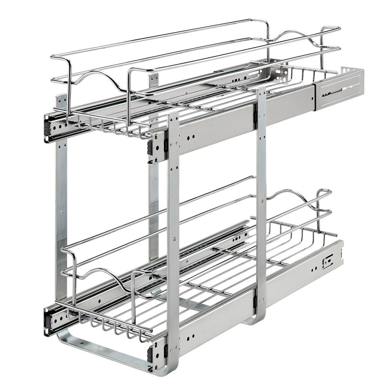 Organisateur de panier à 2 niveaux Rev-A-Shelf pour armoires de cuisine ou de meuble-lavabo , L 9 po, P 22 po