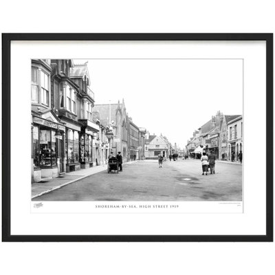 Shoreham-by-Sea, High Street 1919 1 Piece Single Picture Frame Wall Art