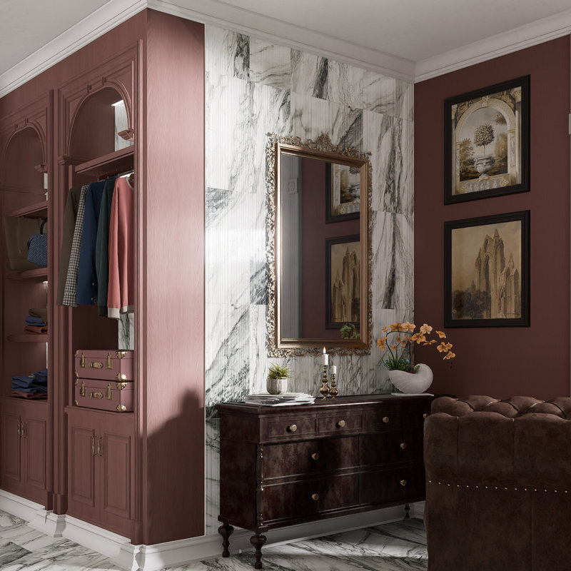 Touche Pleated Deco 11-3/4 In. X 23-1/2 In. Porcelain Floor And Wall Tile