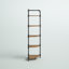 Kenley 63.75"H x 22.75"W 5-Tier Steel Corner Bookcase