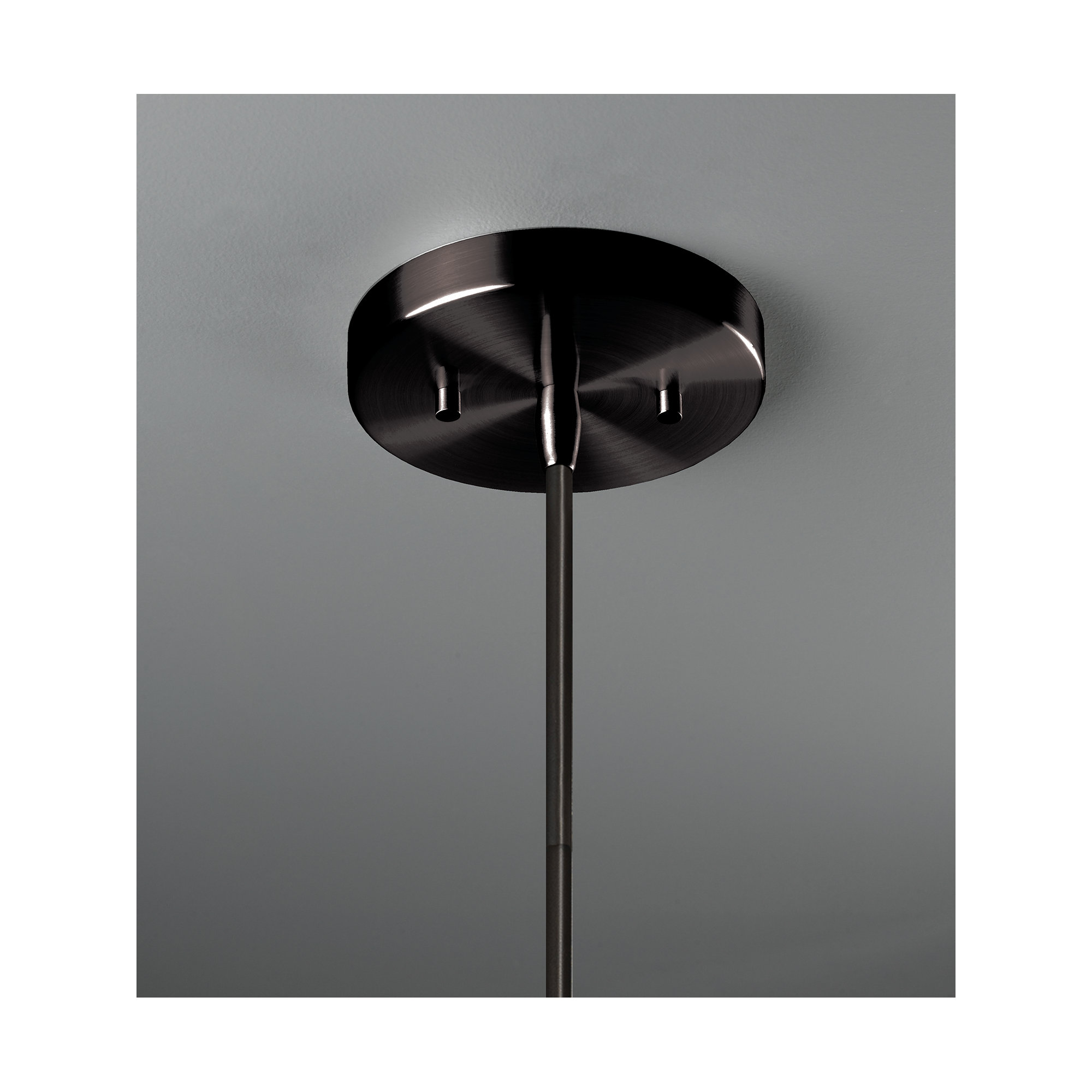 Logan 1 - Light Single Geometric LED Pendant, Incandescent, Matte Black, Terra Cotta