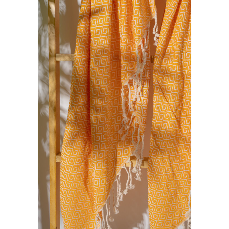 Luxurious Fouta Beach Towel, 100% Cotton, 39.4 x 70.9 inches | Soft, Lightweight, 7.9 oz/sq ft | Ideal for Beach, Pool, and Spa | Quick-Drying, Easy Care - Gentle Wash at 104°F, Tumble Dry Low