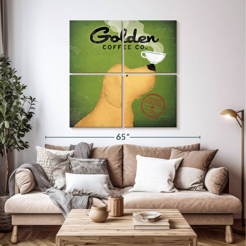 Yarlin Golden Coffee Co sur fond vert