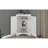 White Triangle Home Storage Cabinet - Adjustable Shelves For Organized Living Meets Diverse Needs
