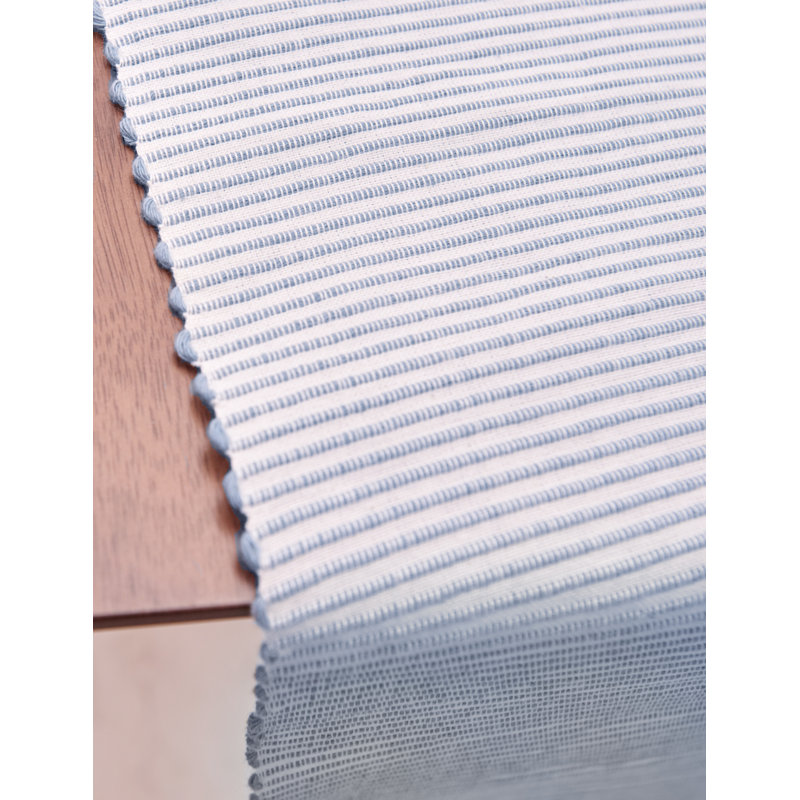 Chemin de table en coton Broder Bree, Ciel