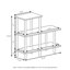 Dulcia 71cm H x 80cm W Plastic Step Bookcase-1598442383