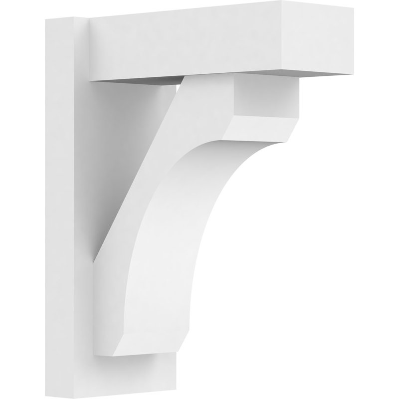 Persienne en PVC de qualité architecturale avec extrémités en bloc Legacy, H 18 po x l 14 po, L 7 po