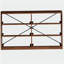 Commode 6 tiroirs avec grands tiroirs en tissu, noyer