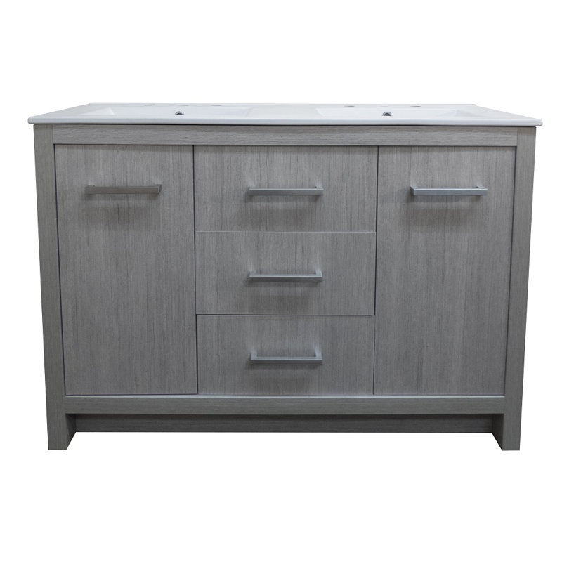 Meuble-lavabo double 48 po Boehlke