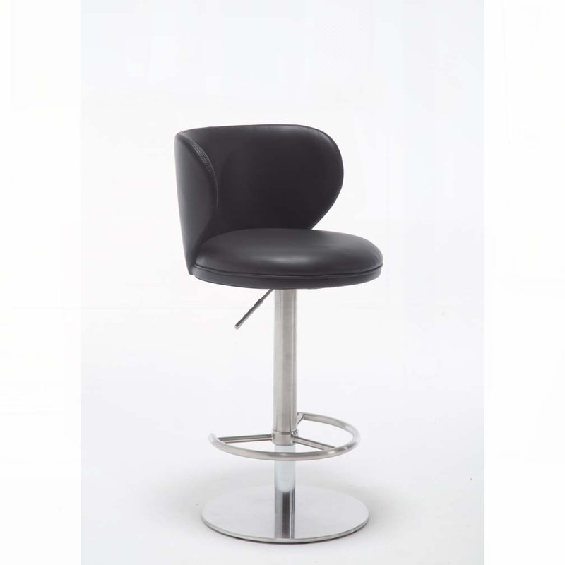 Tabouret de bar pivotant à 360 °, Noir