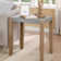 Aston 21" Wide Rustic Industrial Solid Wood Concrete Like Finish Square End Table