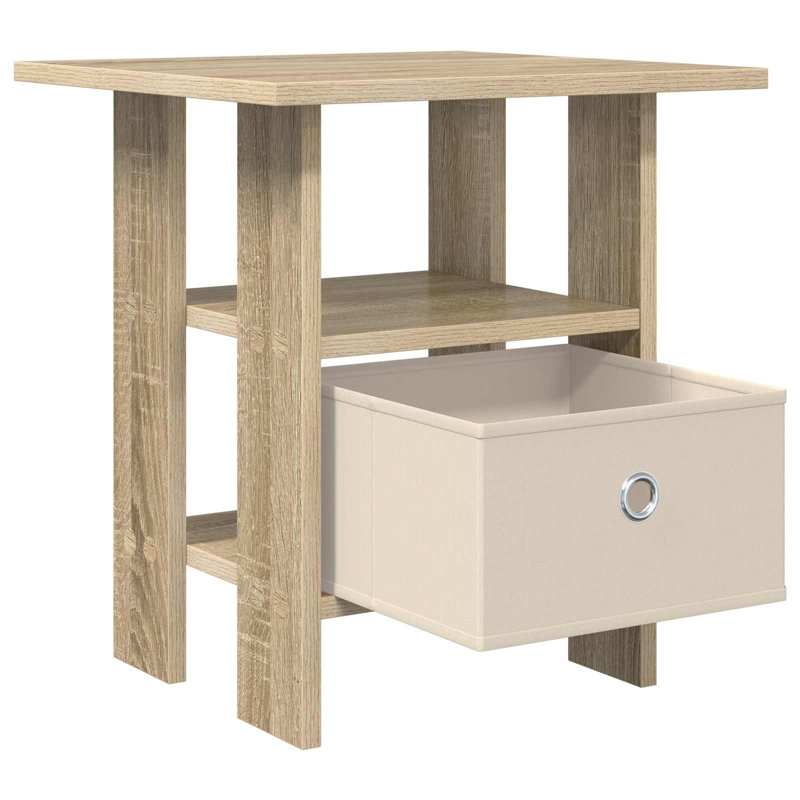 41cm W Composite Bedside Table, Sonoma Oak