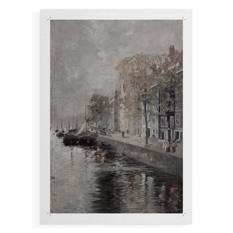 Paysage rétro CXLIV - reproduction de toile seulement - non encadrée, H 18 po x l 12 po