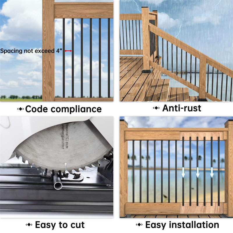 26" x 1" Deck Railing Set