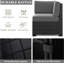 13 Pieces Outdoor Patio Furniture Set with 44" Fire Pit Table Brown Rattan Sectional Sofa Conversation Sets-1589370989-1589370991