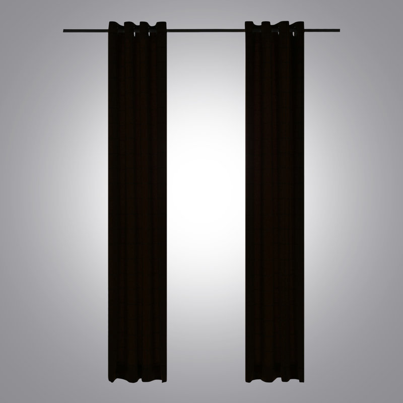 Room Darkening Curtain Pair, 168 W x 183 D cm, Navy