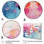 «Gazley» rose, patchwork de pastel bleu sur toile-1052109693-1021458182-1052316167