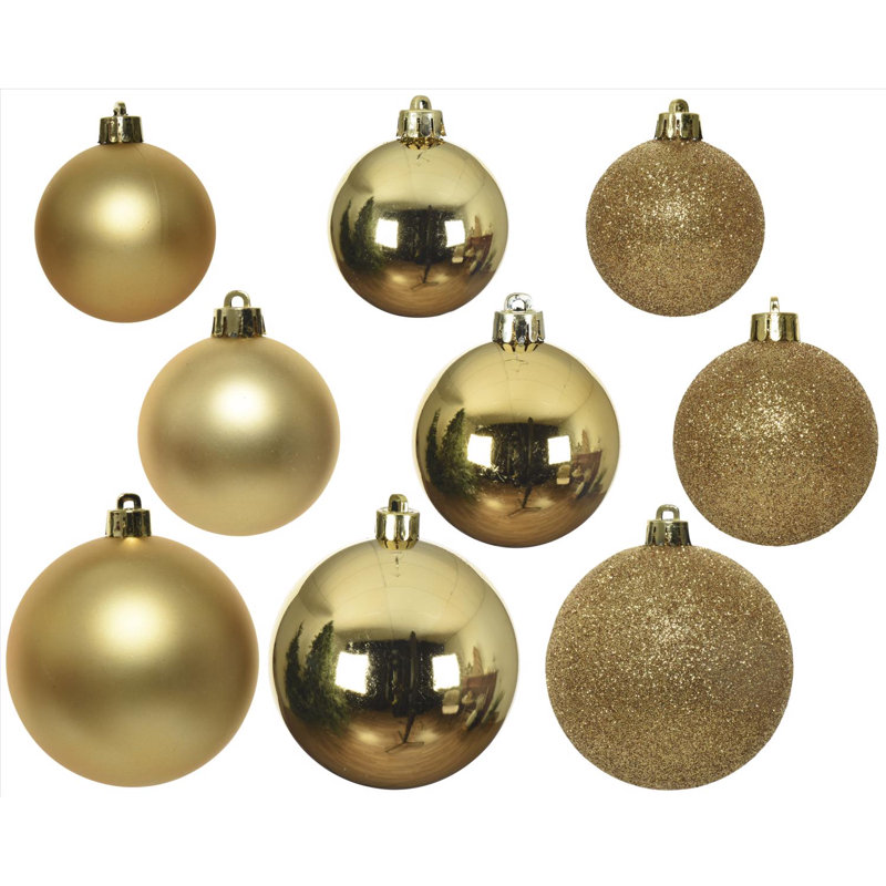 Ornements incassables Decoris Gold, Doré