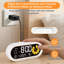 Digital Alarm Clock with Dual Alarm & Weekend Mode, Multifunctional Bedside Clock for Bedroom Office Dorm