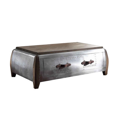 Table basse avec rangement 4 pieds