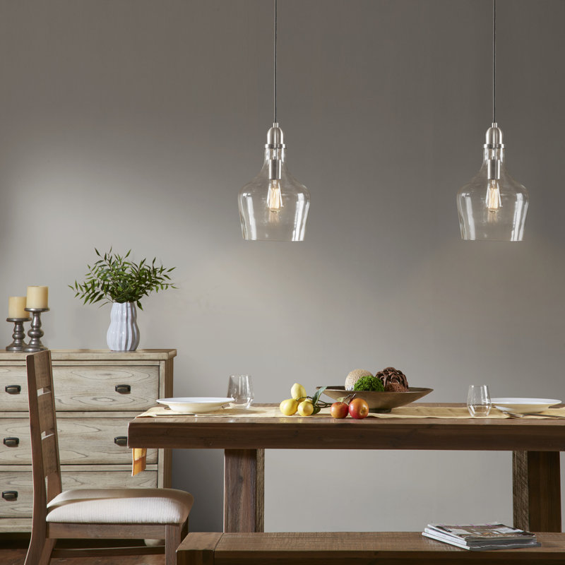 Luminaire suspendu en forme de cloche Auburn, Argent argent